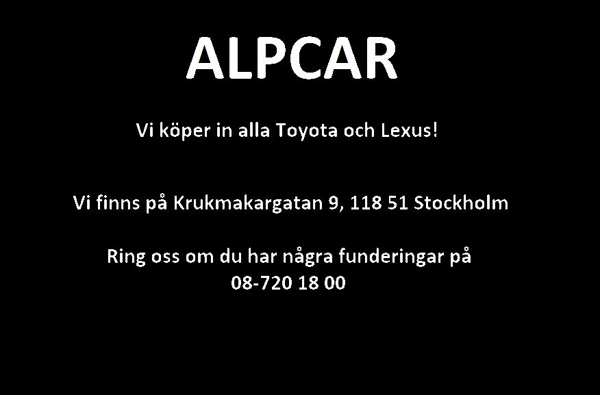 Toyota Auris S*Å*L*D