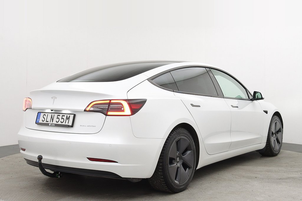Tesla Model 3 Long Range AWD Refresh AP Pano Drag V-Hjul