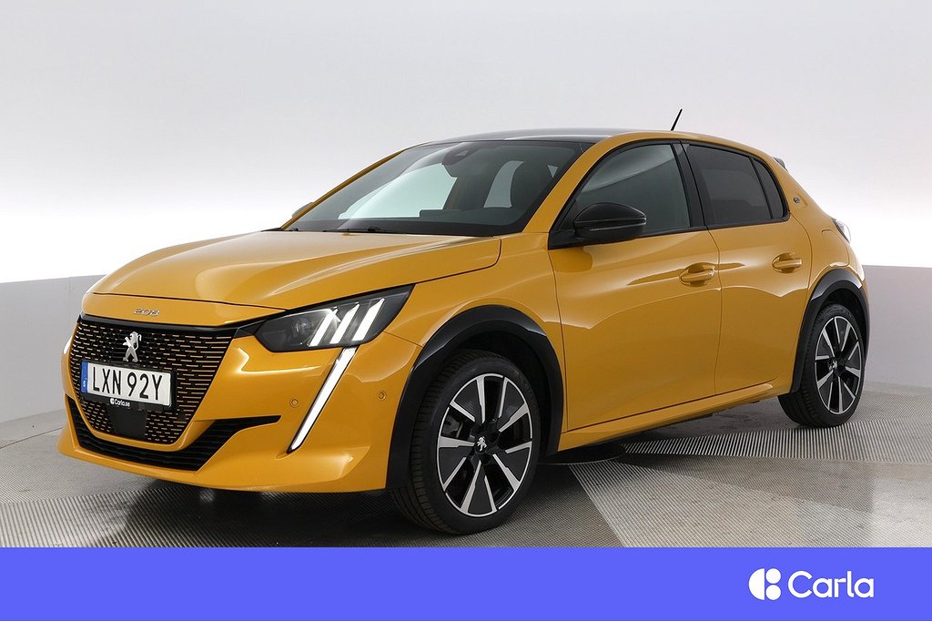 Peugeot E-208 GT Pack Adap.Fart Nav Värmepump Nya Vhjul 4.99