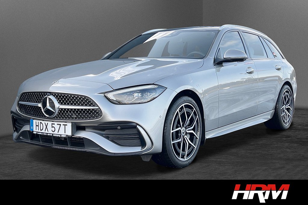 Mercedes-Benz C 300 E Pano Burmester Värmare Drag AMG