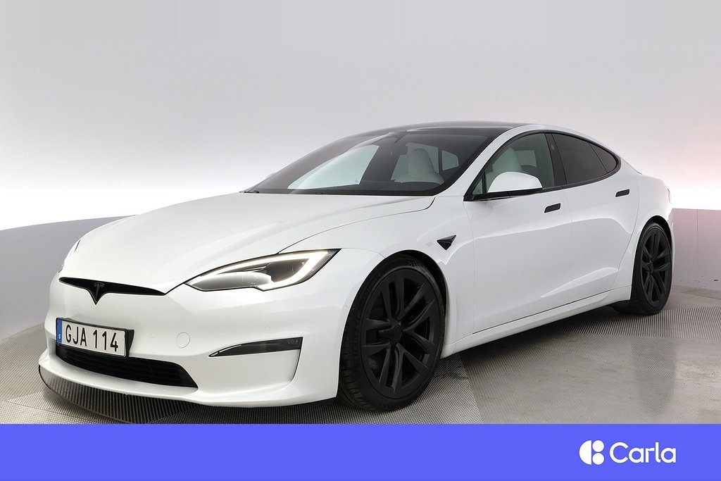 Tesla Model S Plaid EAP Uppgr.AP 21″ Yoke Pano V-Hjul 4,99