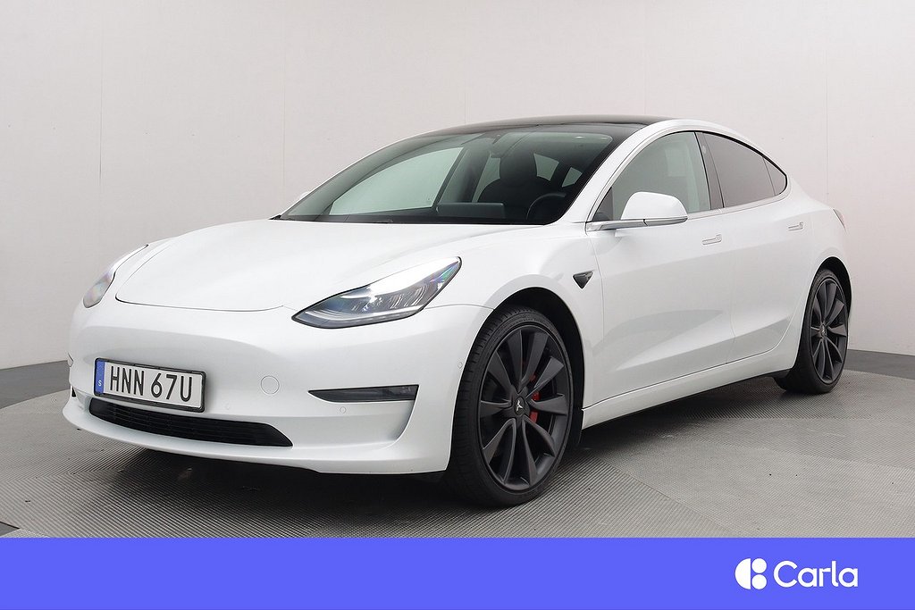 Tesla Model 3 Performance AWD Autopilot Pano V-hjul 4,99