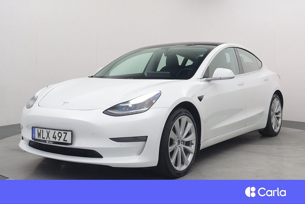 Tesla Model 3 Long Range AWD Autopilot Pano Drag V-Hjul 4,99
