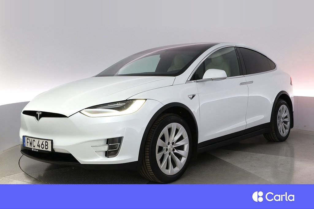 Tesla Model X Long Range AWD 6-sits AP Drag V-Hjul 4.99