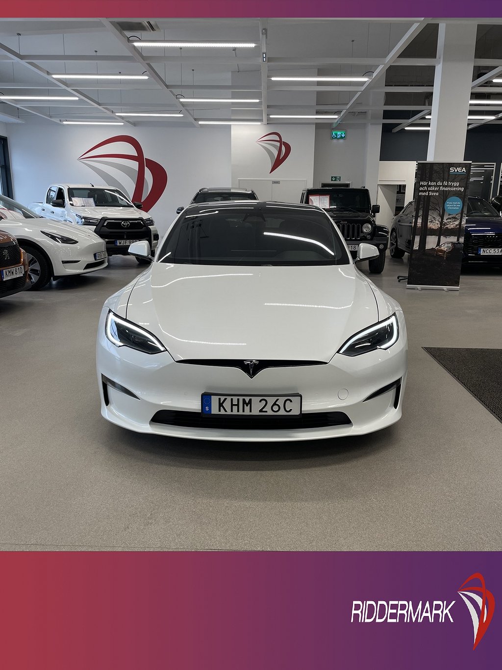 Tesla Model S Plaid 1020hk Svensksåld Autopilot Luft Yoke
