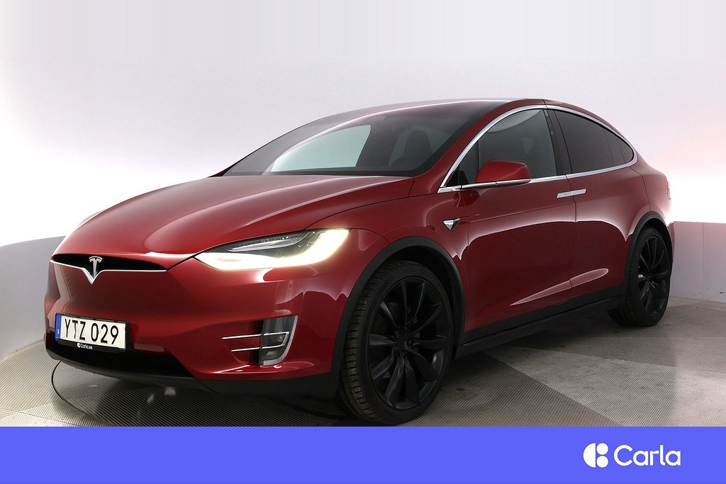 Tesla Model X 100D AWD 6-sits EAP Uppg.AP Drag V-Hjul 4.99