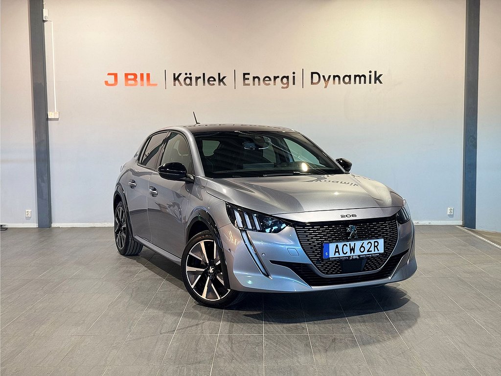 Peugeot E-208 GT Pack 50 kWh 136hk Aut – B-KAMERA, 1 ÄGARE