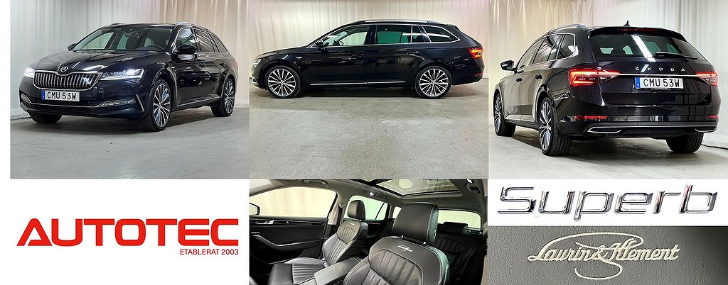 Skoda Superb iV 218hk Plug in Hybrid/ L&K Drag/Värmare/Panorama