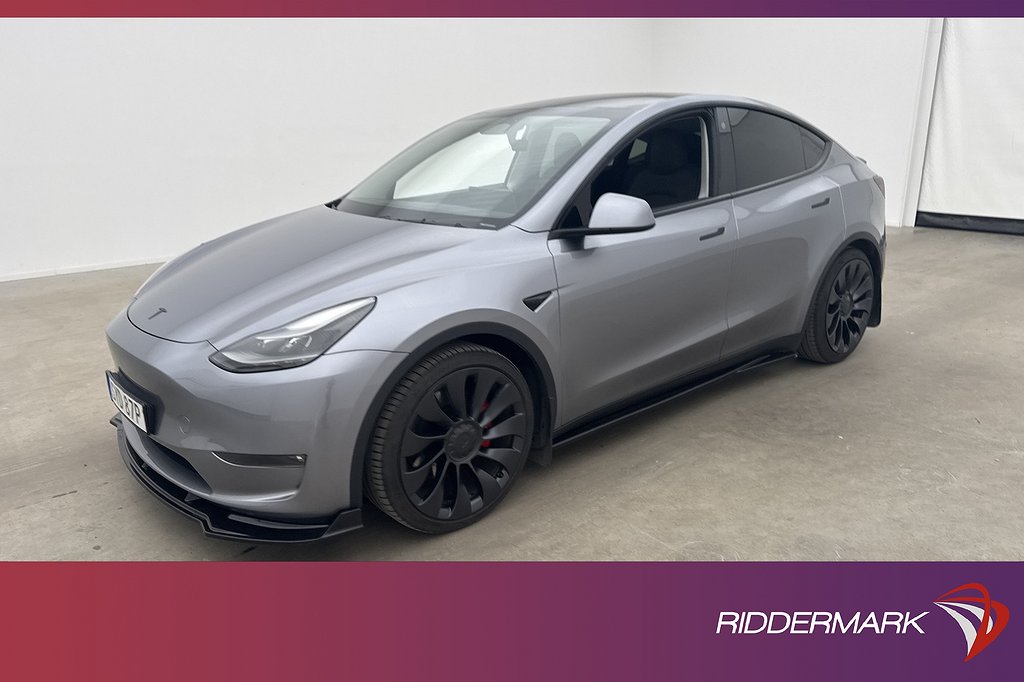 Tesla Model Y Performance AWD Dragkrok Autopilot Svensksåld