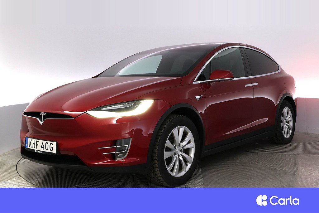 Tesla Model X Long Range AWD 7-sits AP Drag V-Hjul