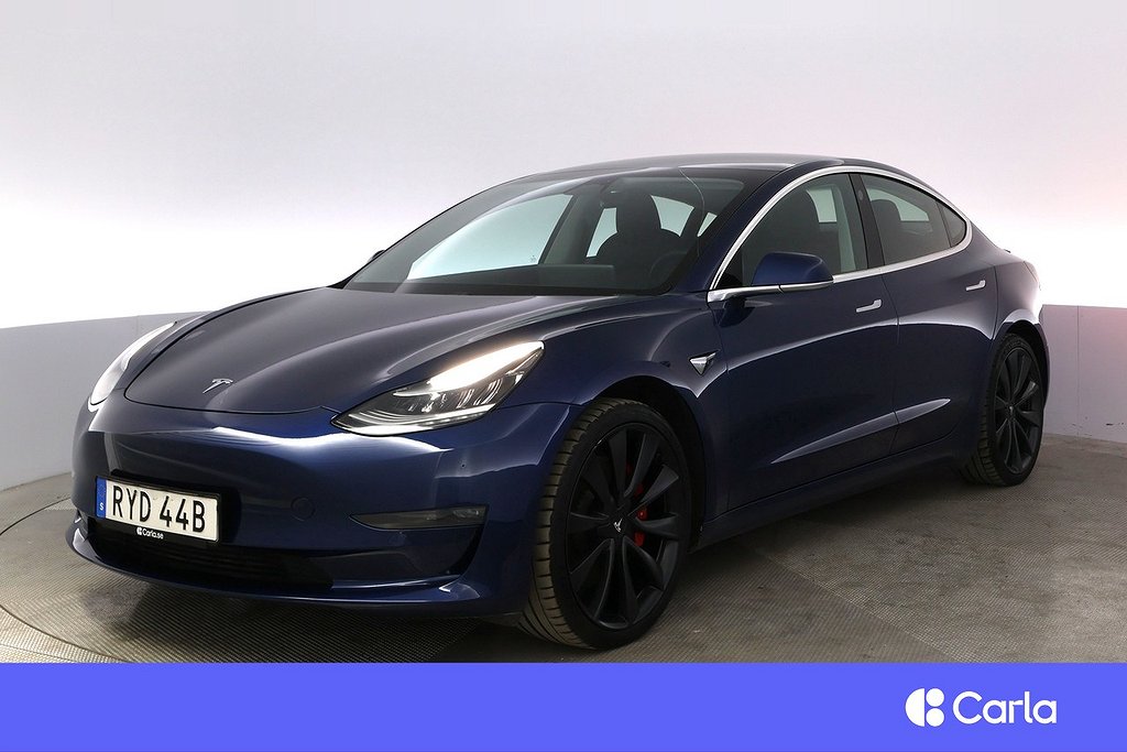 Tesla Model 3 Performance AWD EAP Uppg.AP V-Hjul
