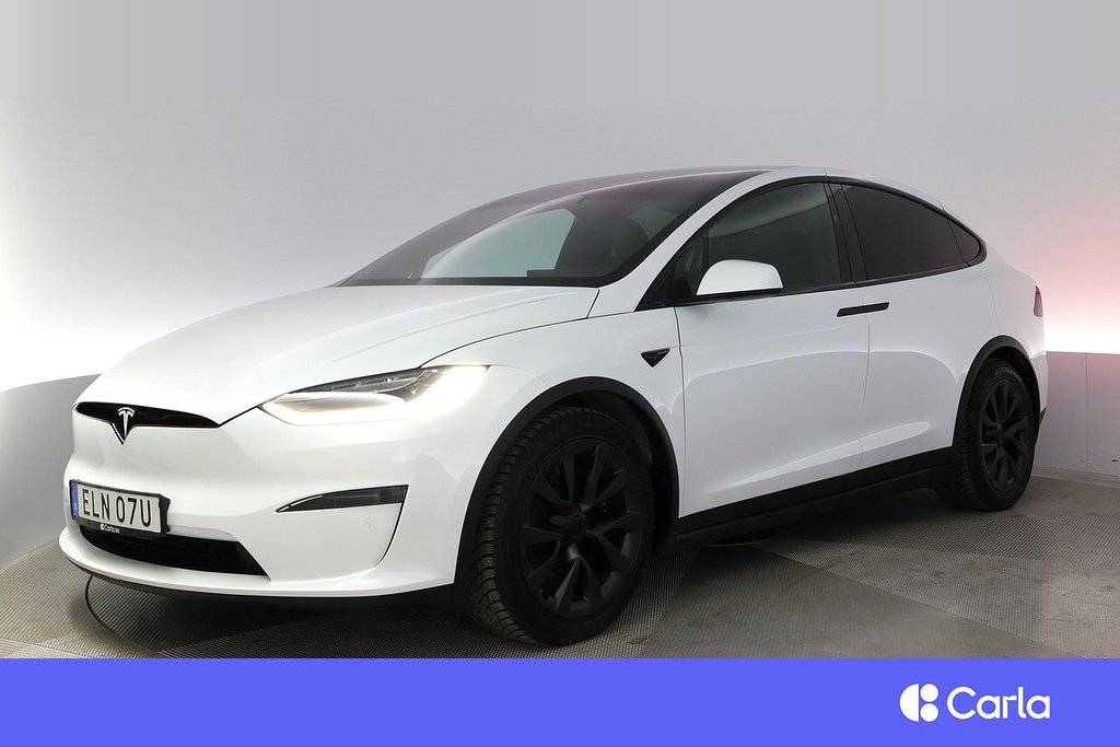 Tesla Model X Plaid 6-sits Autopilot Pano Drag V-Hjul