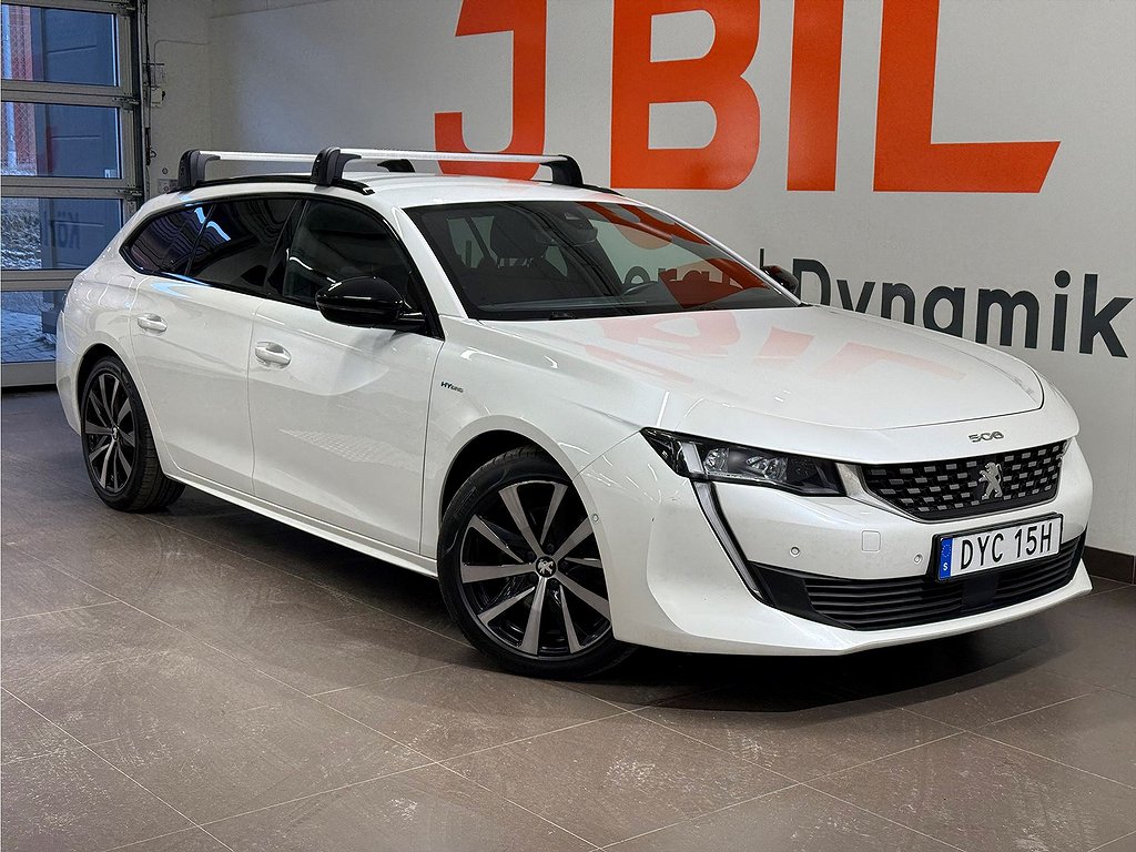 Peugeot 508 SW GT Hybrid 225hk Aut – B-KAMERA, CARPLAY, 1 ÄGARE
