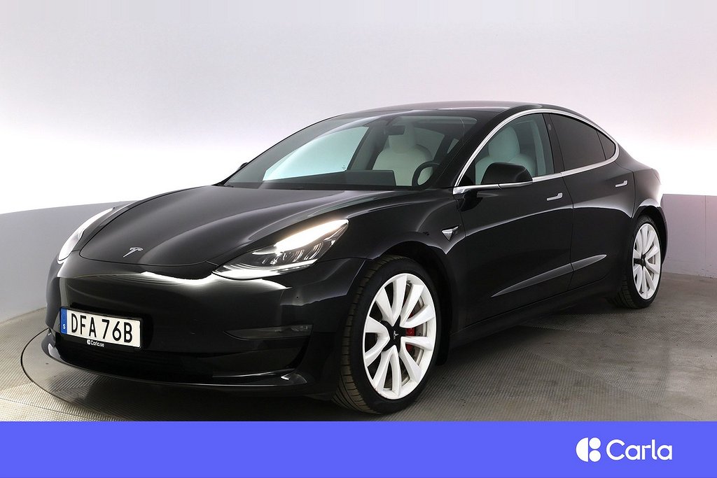 Tesla Model 3 Performance AWD Autopilot Pano V-Hjul