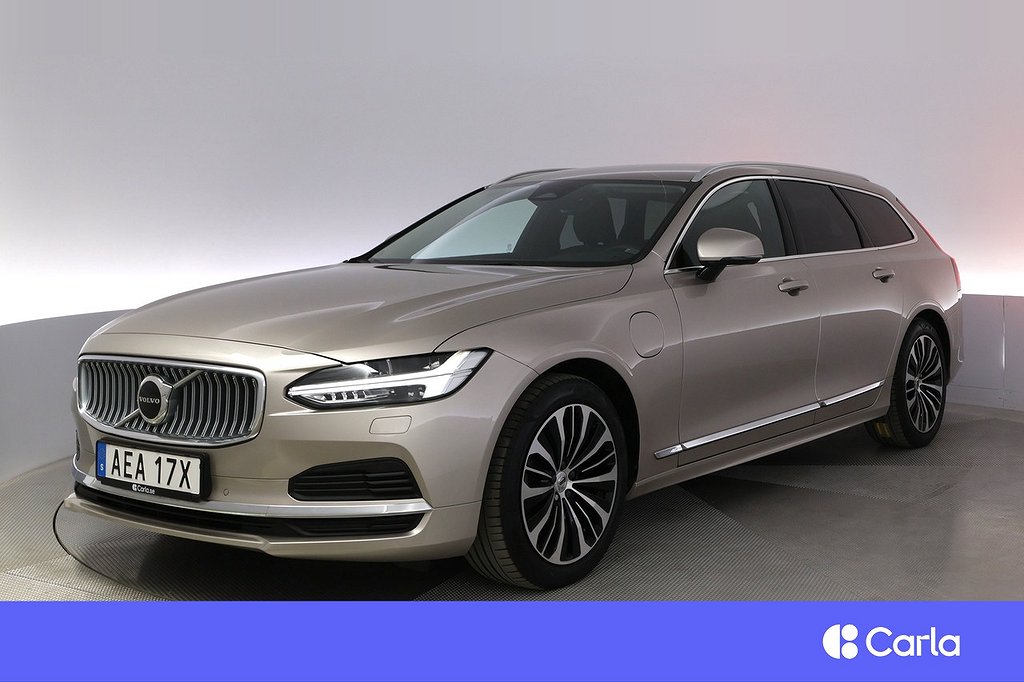Volvo V90 Recharge T6 AWD Core Bright Läder Kamera V-Hjul
