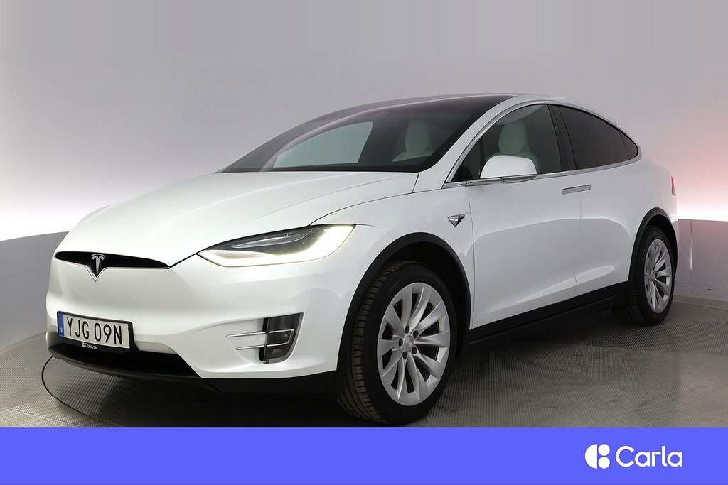 Tesla Model X Long Range AWD 6-sits AP Pano Drag V-Hjul