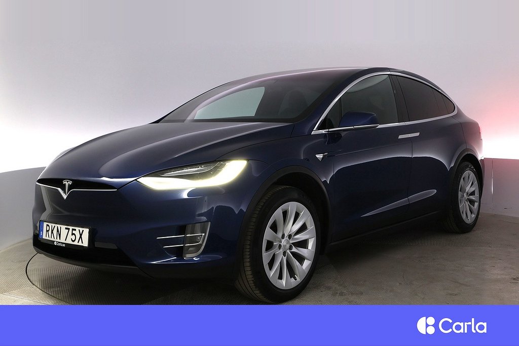 Tesla Model X Long Range AWD 5-sits AP Pano Drag V-Hjul