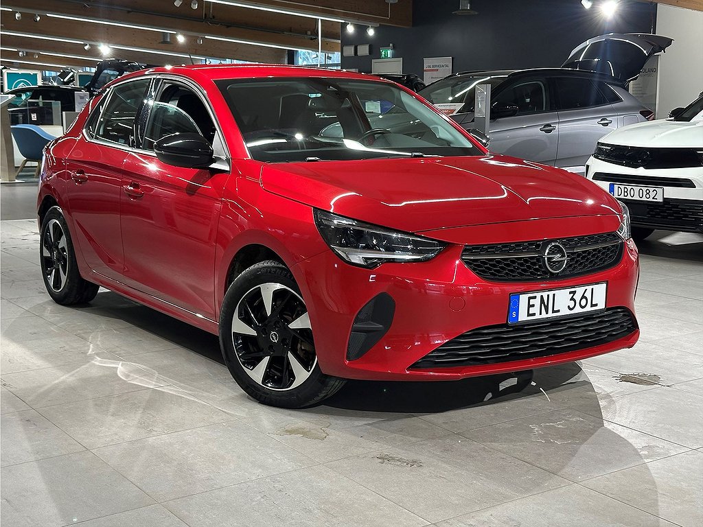 Opel Corsa-e Design & Tech 50 kWh 136hk Aut – B-KAMERA, RATTVÄRME