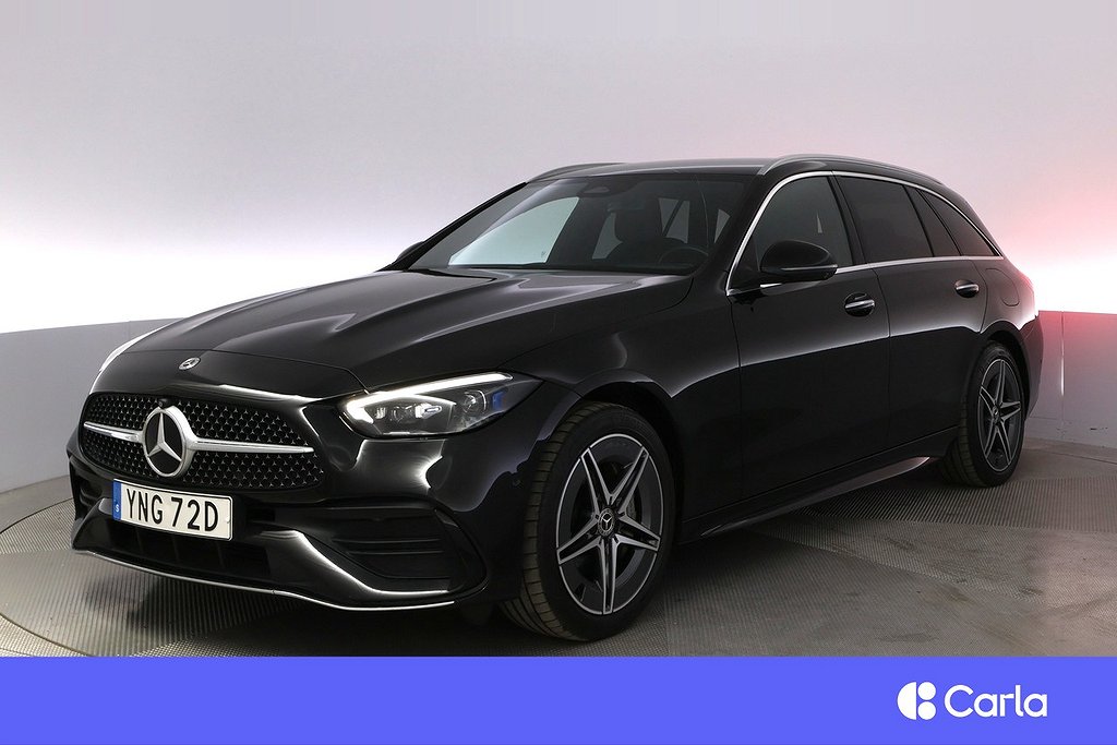 Mercedes-Benz C 300 T e 9G AMG Drag Elstol BSM 360 V-hjul