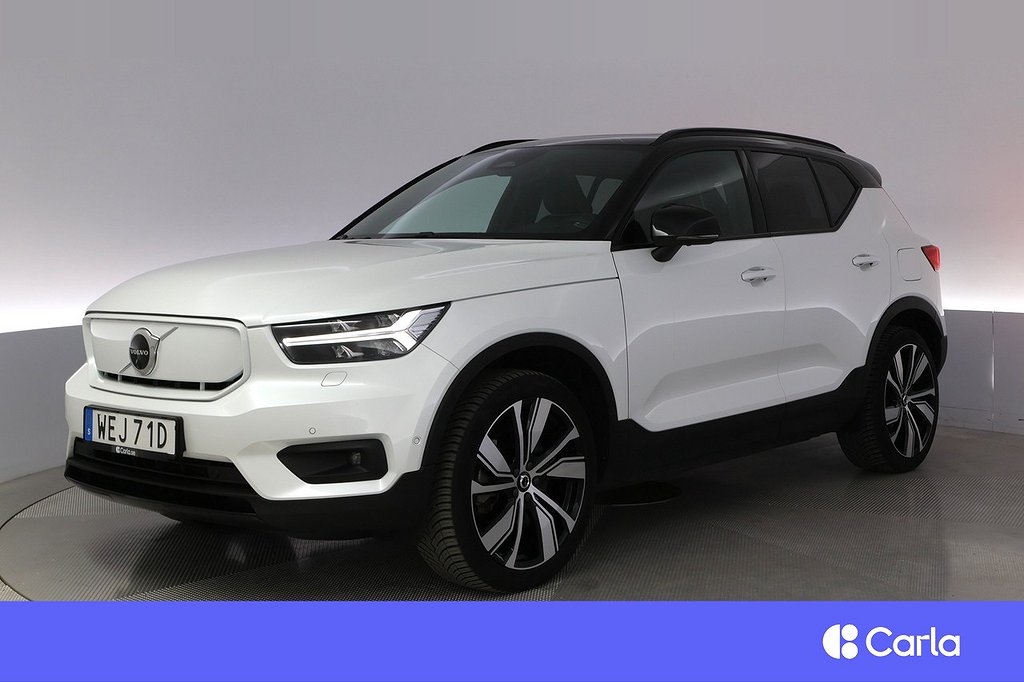 Volvo XC40 P6 Recharge Pro Pano 360 HK Elstol BLIS V-Hjul