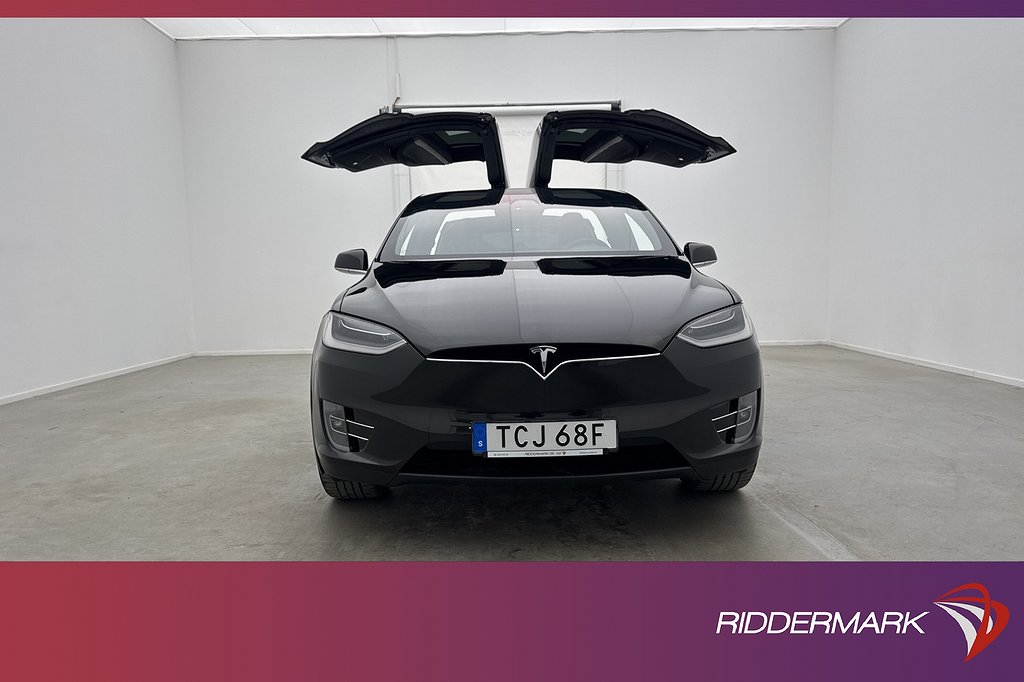 Tesla Model X Long Range AWD AP Dragkrok Luftfjädr Sv.Såld