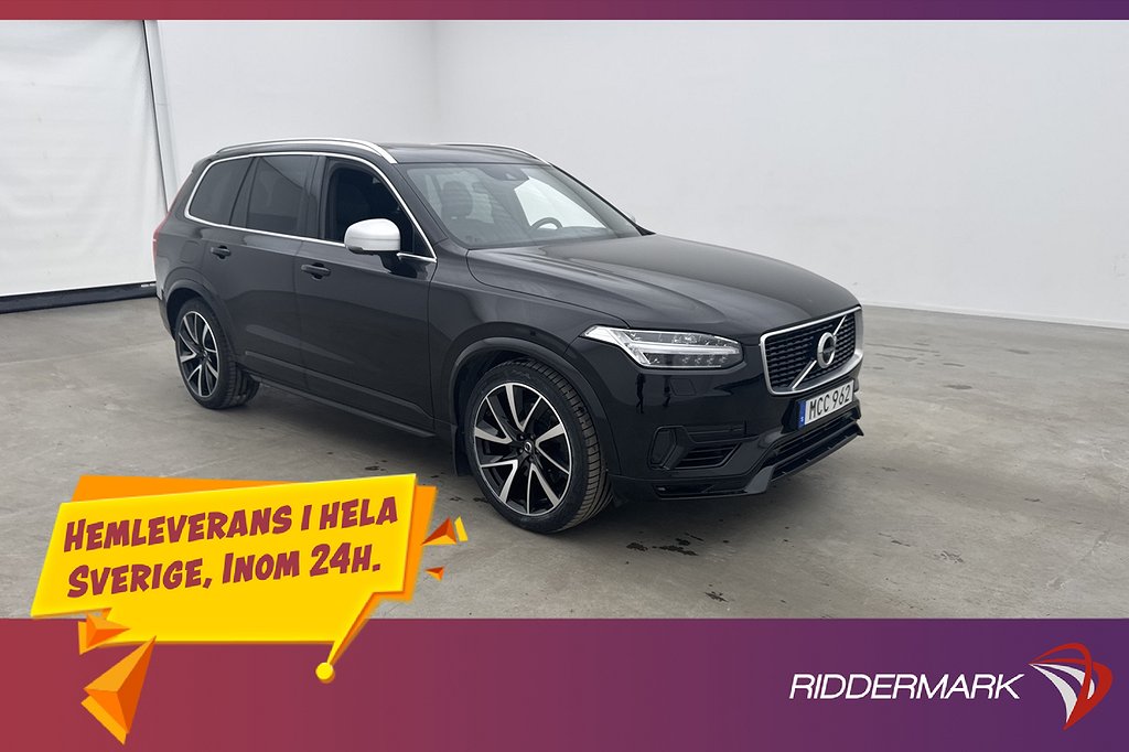 Volvo XC90 T8 R-Design Värmare 7-Sit Panorama Drag 360° HUD