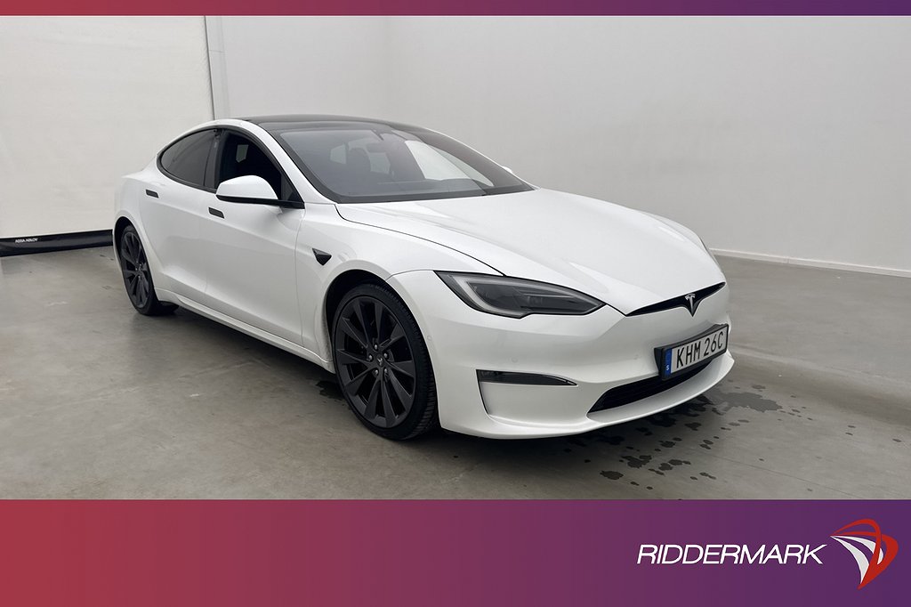 Tesla Model S Plaid 1020hk Svensksåld Yoke Luft Autopilot