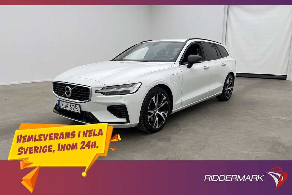 Volvo V60 T6 Recharge AWD R-Design VOC Skinn Värmare Drag