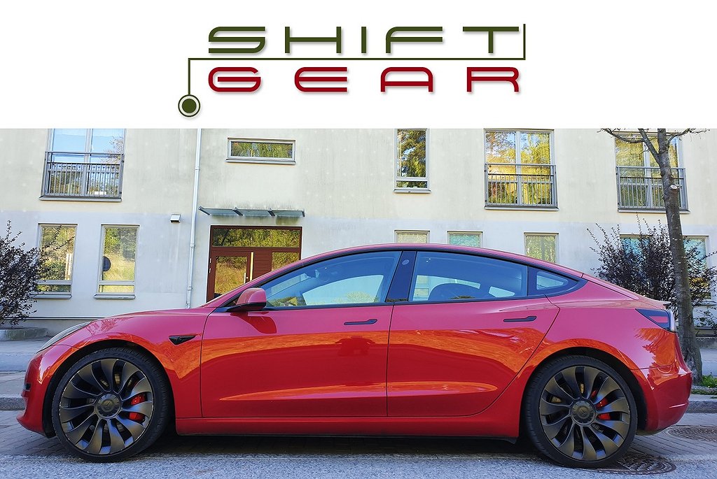 Tesla Model 3 PERFORMANCE dec21 Obs MIL Uppgrad AP Rattvärme