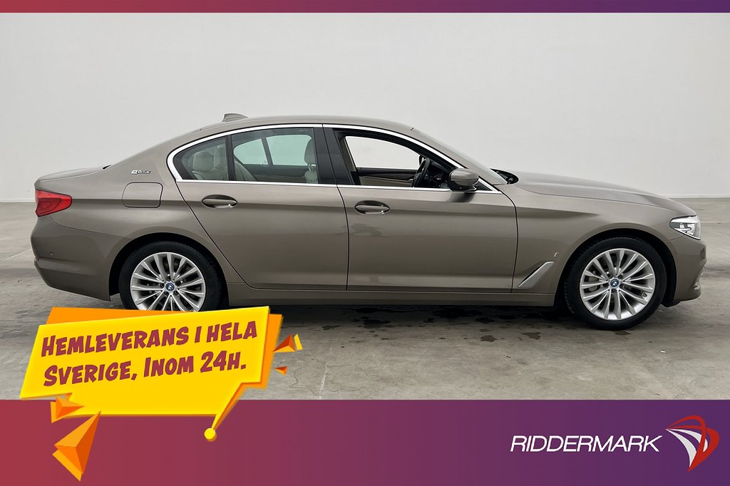 BMW 530e iPerformance Sedan Luxury Line Läder 360° Navi Hifi