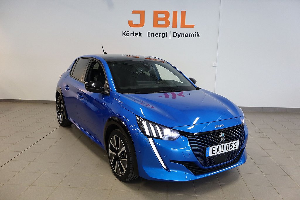 Peugeot E-208 GT Pack 50kWh 136hk Aut – B-KAMERA, CARPLAY