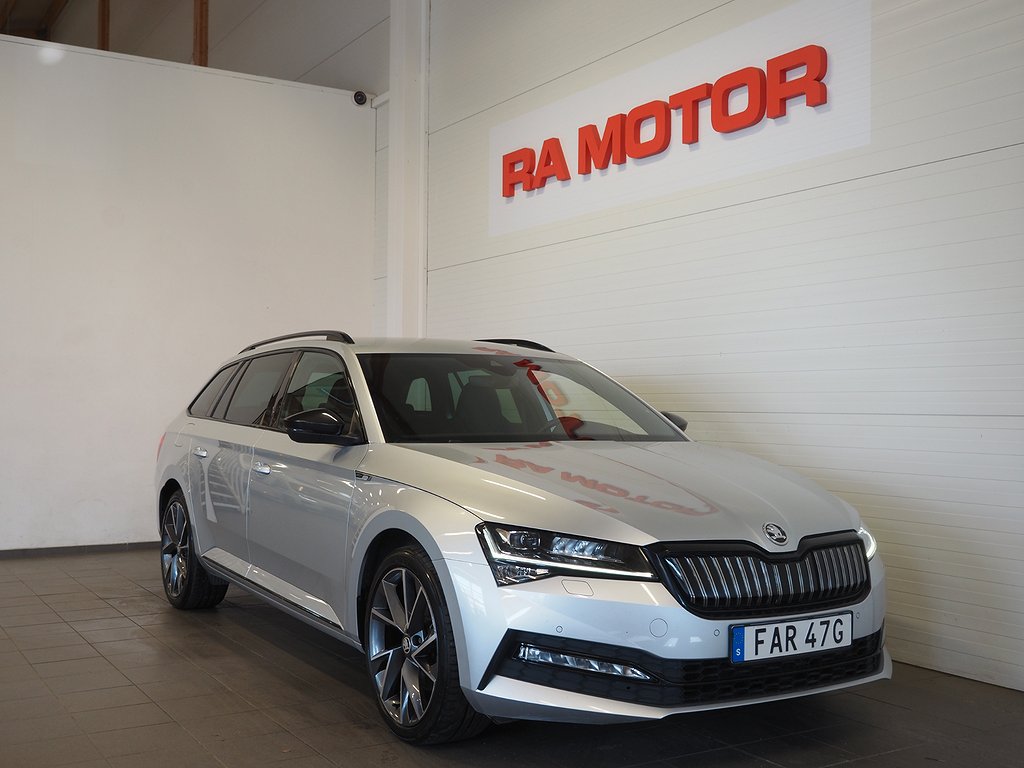 Skoda Superb iV 218hk Sportline Plug-in Hybrid |Drag|Cockpit|