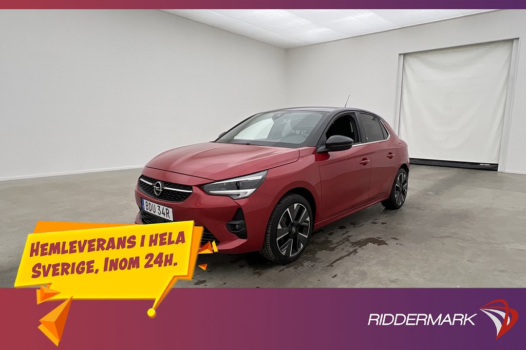 Opel Corsa-e 136hk Ultimate Kamera CarPlay Rattvärme MOMS
