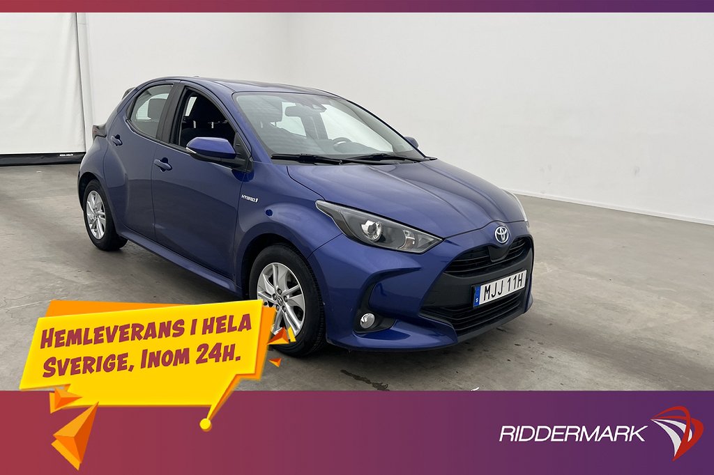 Toyota Yaris Hybrid CVT Active Kamera Rattvärme Adaptiv