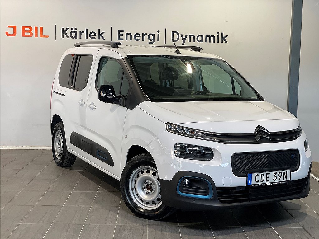 Citroën e-Berlingo Shine 50kWh 136hk Aut – B-KAMERA, NAV, BACKSENSORER