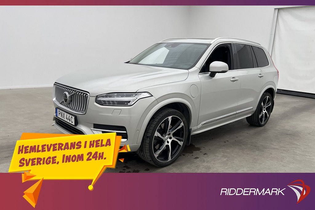 Volvo XC90 Recharge T8 Inscription 7-Sits B&W Pano Värm Drag