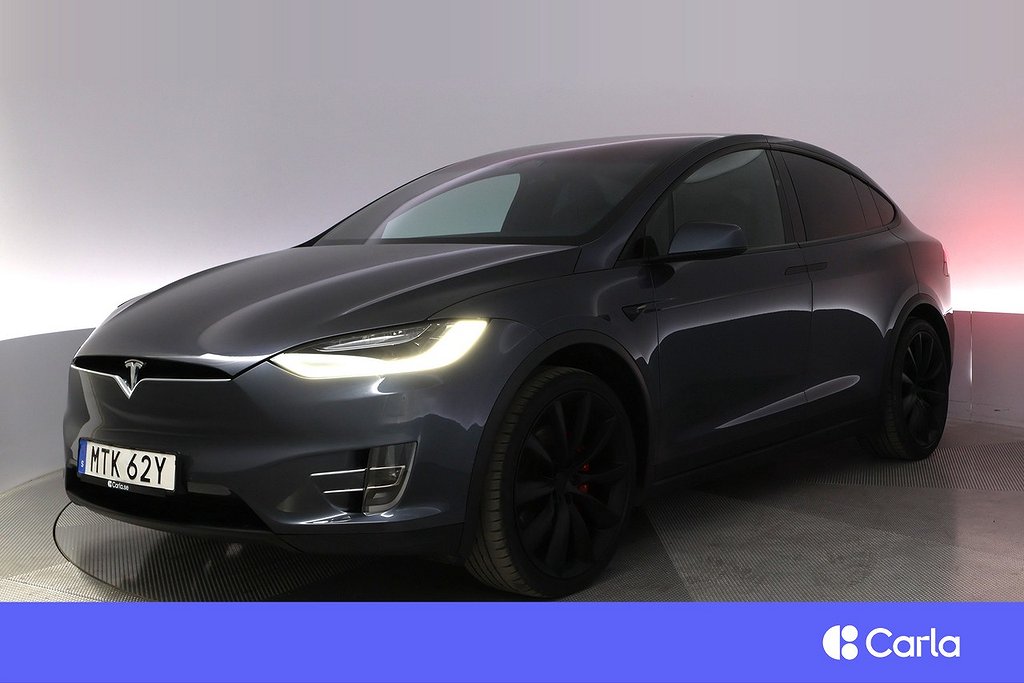 Tesla Model X Performance AWD 6-sits Autopilot Pano Drag
