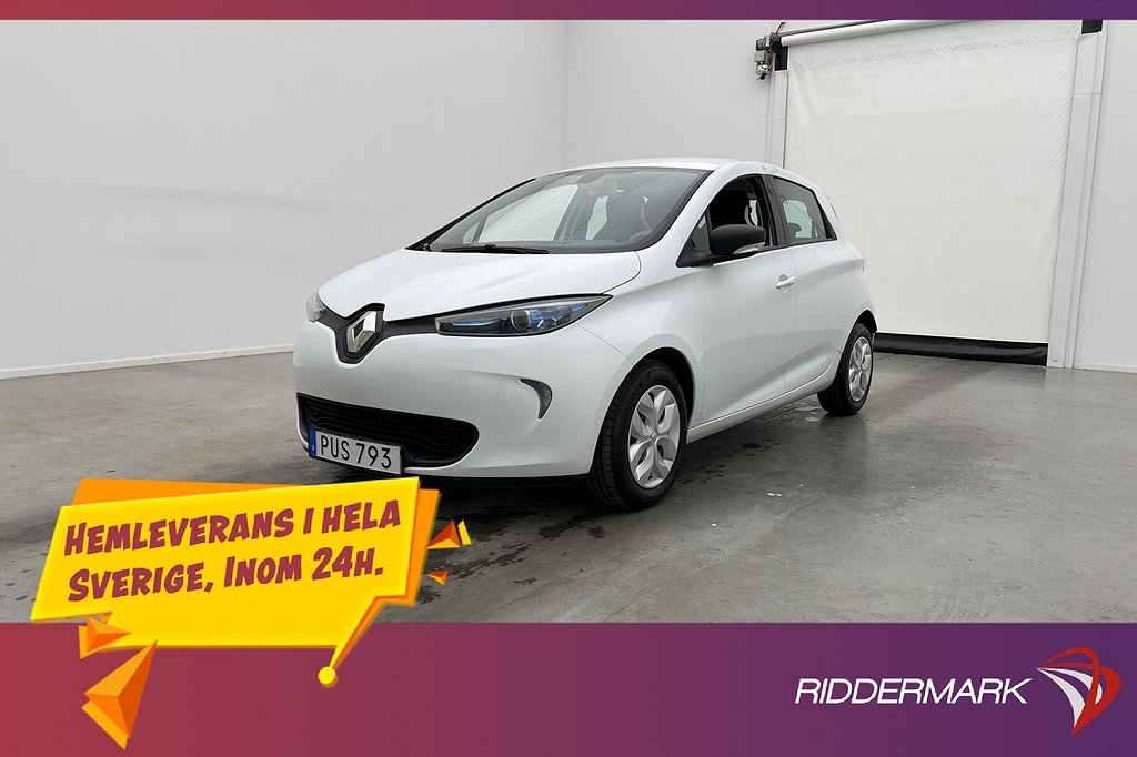 Renault Zoe R90 41 kWh 92hk Friköpt Batteri Navi Farthållare