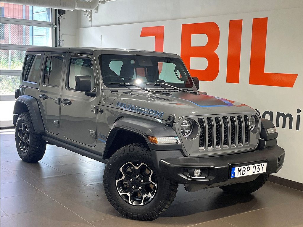 Jeep Wrangler Unlimited Rubicon PHEV 2.0 ATX 380hk Aut AWD – B-KAMERA, NAV