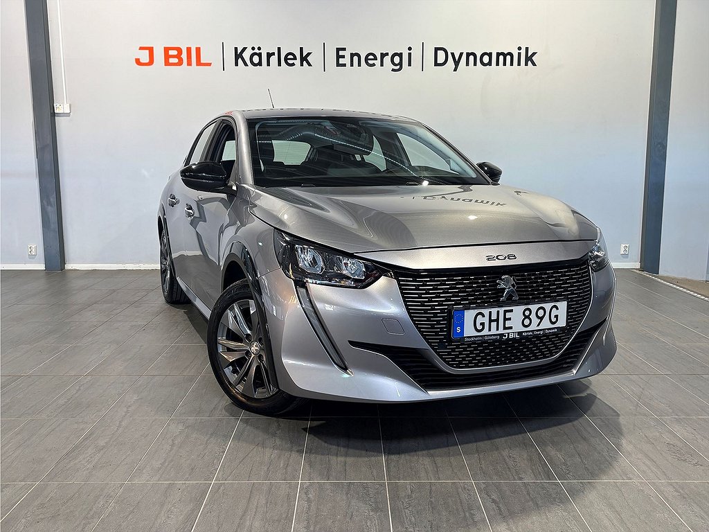 Peugeot E-208 Active Pack 50kWh 136hk Aut – CARPLAY, BACKSENSORER