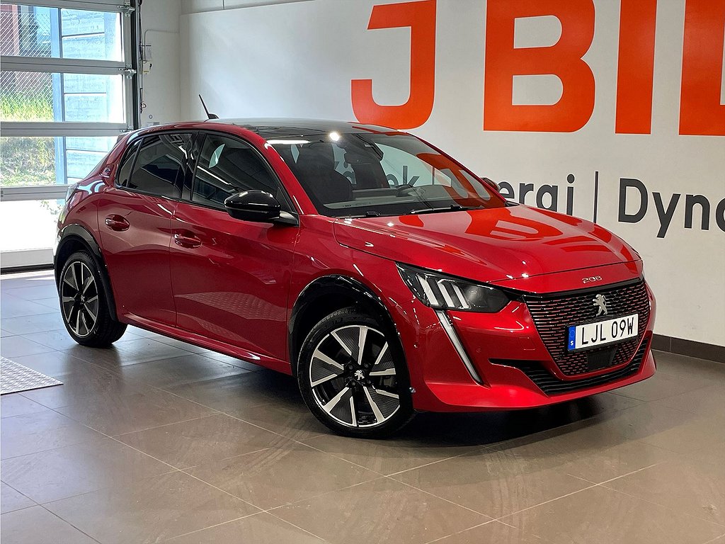 Peugeot E-208 GT 50kWh 136hk Aut – B-KAMERA, NAVI