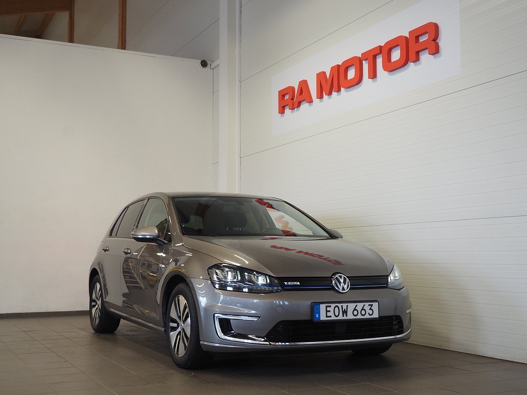 Volkswagen E-Golf 24.2 kWh Navigation Motorvärmare Låga mil