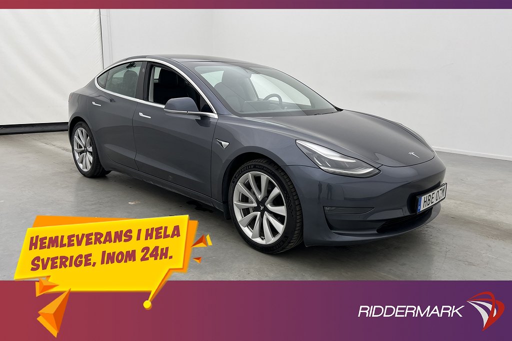 Tesla Model 3 Long Range AWD Sv.Såld Total Självkörning FSD