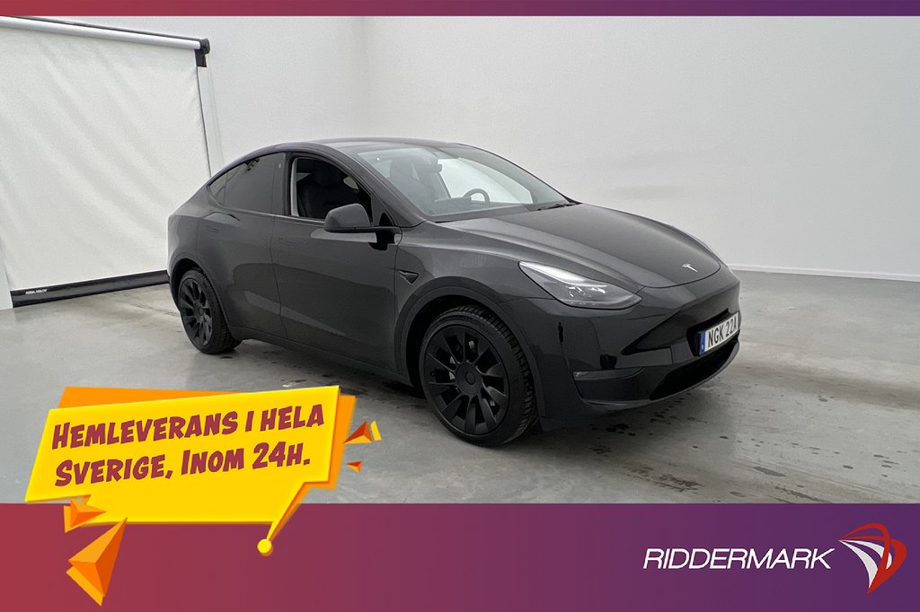 Tesla Model Y Long Range AWD 514hk Svensksåld Autopilot 1-Äg