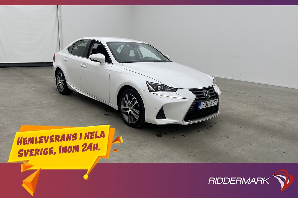 Lexus IS 300h 2.5 CVT 223hk Executive B-Kamera Rattvärme