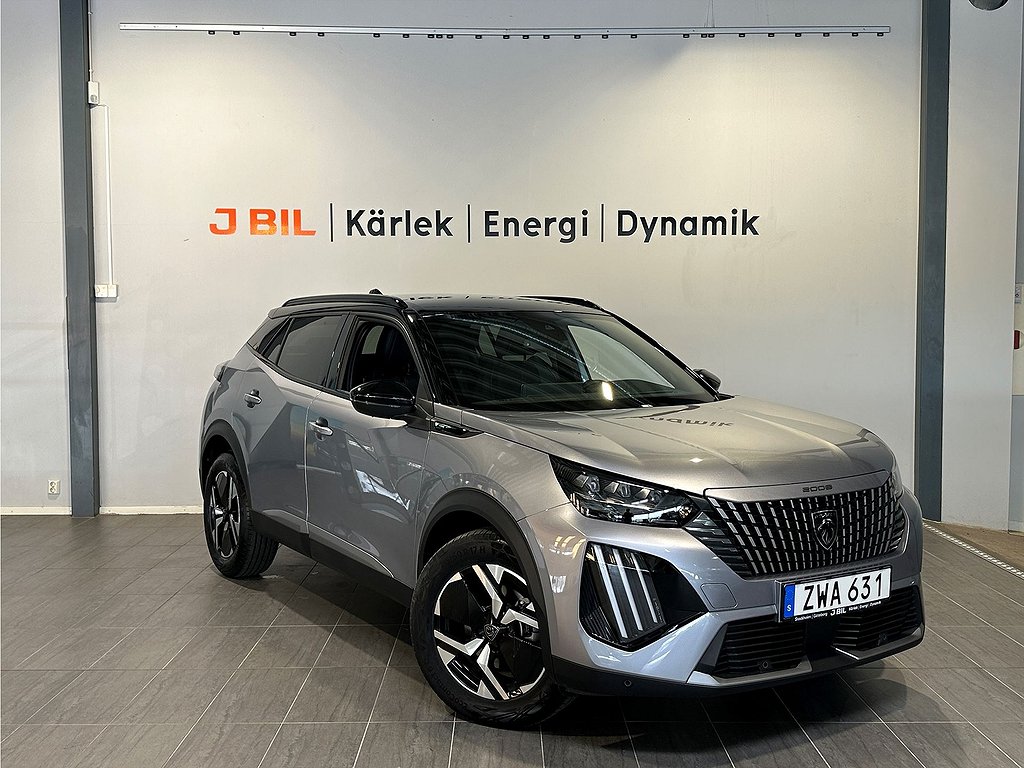 Peugeot 2008 GT Hybrid e-DSC 136hk Aut – B-KAMERA, M-BAKLUCKA