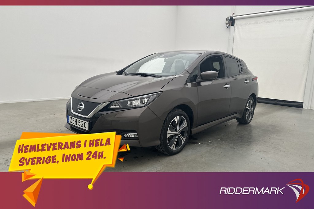 Nissan Leaf e+ 217hk Tekna 360° CarPlay Rattvärme Halvskinn