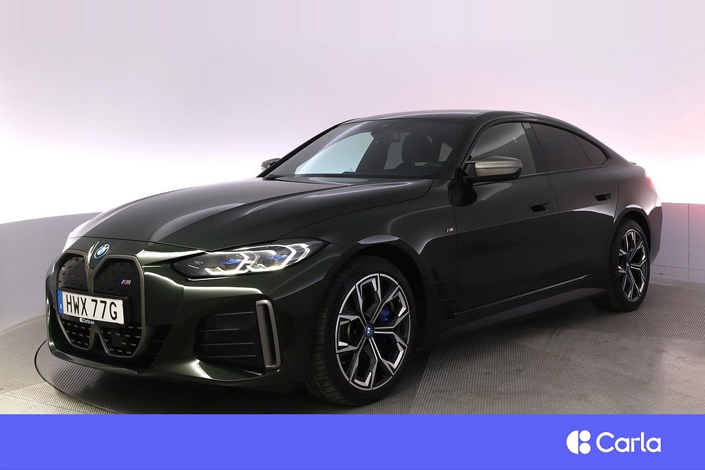 BMW i4 M50 xDrive Gran Coupé M-Sport Laser Läder HK 360 Drag