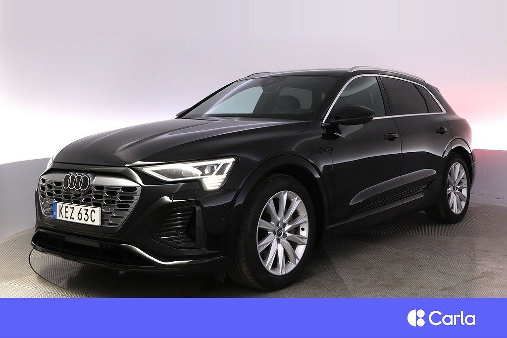 Audi Q8 e-tron 55 quattro S-line Läder Pano 360 B&O HUD Drag