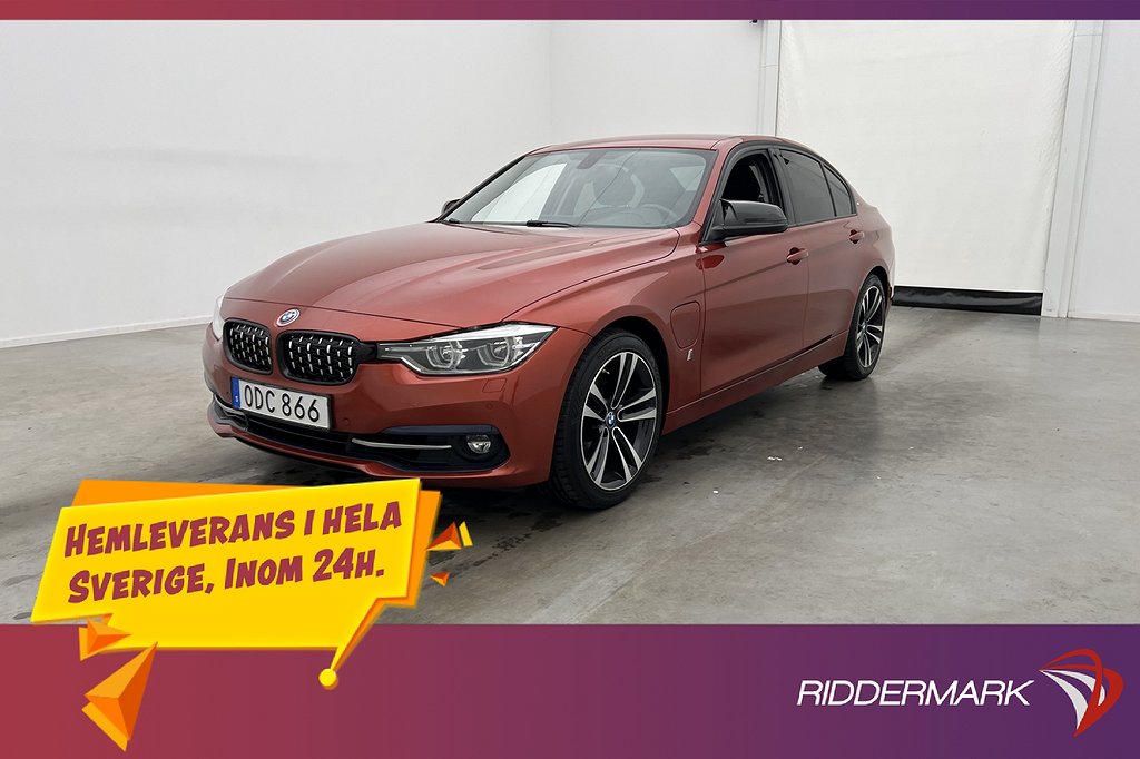 BMW 330e 252hk Unik Kolfiber Sport Line H/K Navi PDC